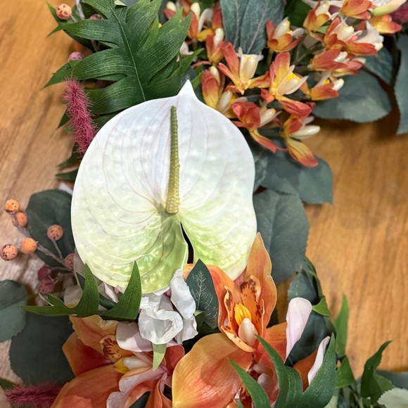 Frontgate Orchid Wreath - NWT - Picture 12 of 16